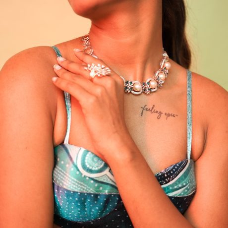 pearl and diamond necklace